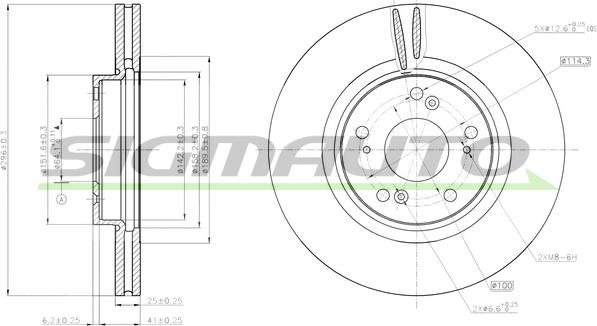 SIGMAUTO DBB775V - Əyləc Diski furqanavto.az