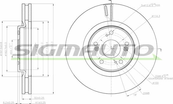 SIGMAUTO DBB777V - Əyləc Diski furqanavto.az