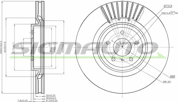 SIGMAUTO DBC430V - Əyləc Diski furqanavto.az