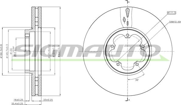 SIGMAUTO DBC470V - Əyləc Diski furqanavto.az