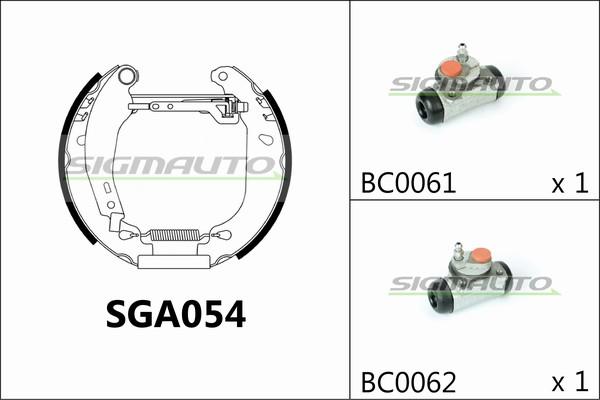 SIGMAUTO SGA054 - Əyləc Başlığı Dəsti furqanavto.az