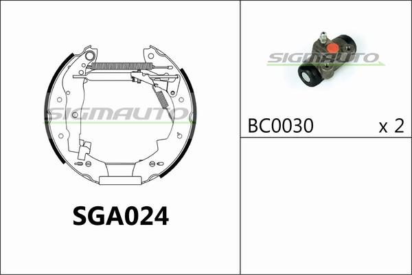 SIGMAUTO SGA024 - Əyləc Başlığı Dəsti furqanavto.az