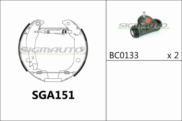 SIGMAUTO SGA151 - Əyləc Başlığı Dəsti furqanavto.az