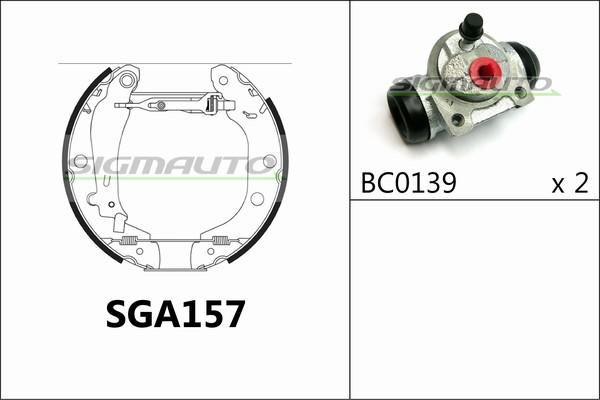 SIGMAUTO SGA157 - Əyləc Başlığı Dəsti furqanavto.az