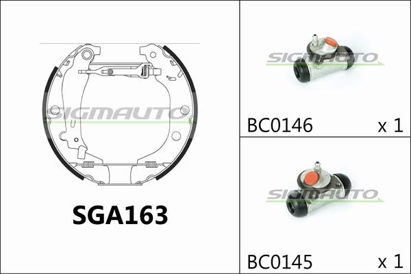 SIGMAUTO SGA163 - Əyləc Başlığı Dəsti furqanavto.az