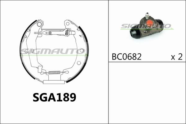 SIGMAUTO SGA189 - Əyləc Başlığı Dəsti furqanavto.az