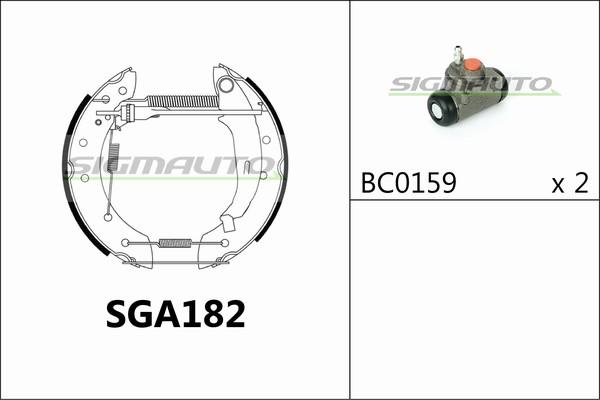 SIGMAUTO SGA182 - Əyləc Başlığı Dəsti furqanavto.az