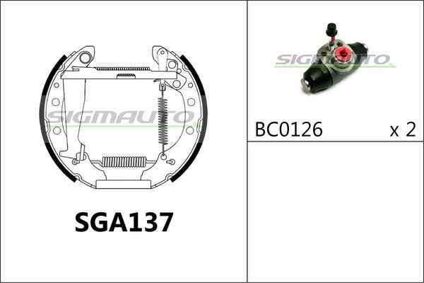 SIGMAUTO SGA137 - Əyləc Başlığı Dəsti furqanavto.az