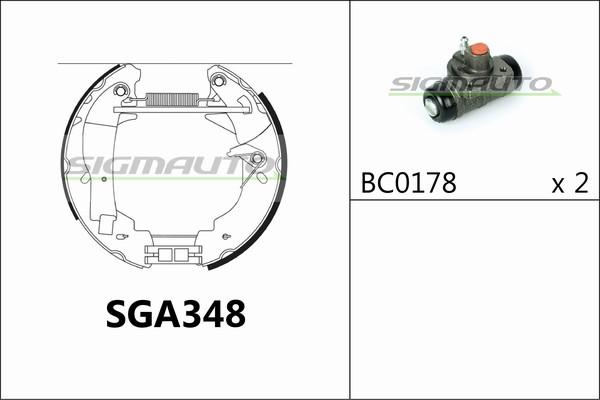 SIGMAUTO SGA348 - Əyləc Başlığı Dəsti furqanavto.az