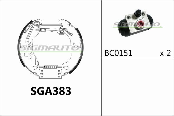 SIGMAUTO SGA383 - Əyləc Başlığı Dəsti furqanavto.az