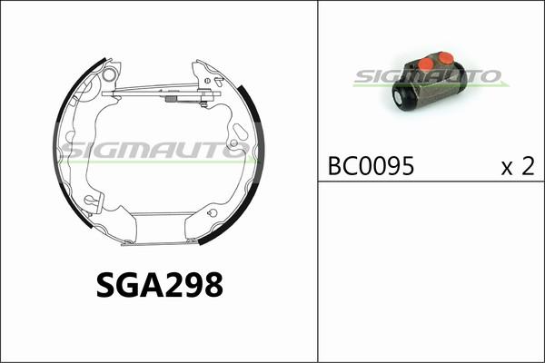 SIGMAUTO SGA298 - Əyləc Başlığı Dəsti furqanavto.az