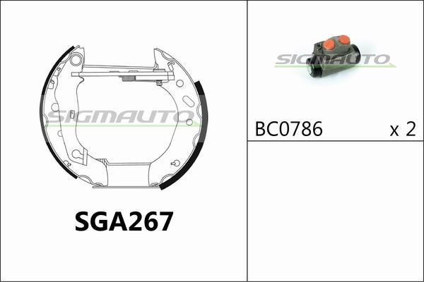 SIGMAUTO SGA267 - Əyləc Başlığı Dəsti furqanavto.az