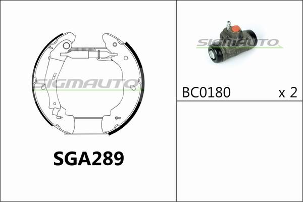 SIGMAUTO SGA289 - Əyləc Başlığı Dəsti furqanavto.az