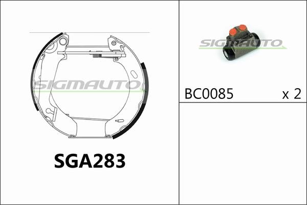 SIGMAUTO SGA283 - Əyləc Başlığı Dəsti furqanavto.az