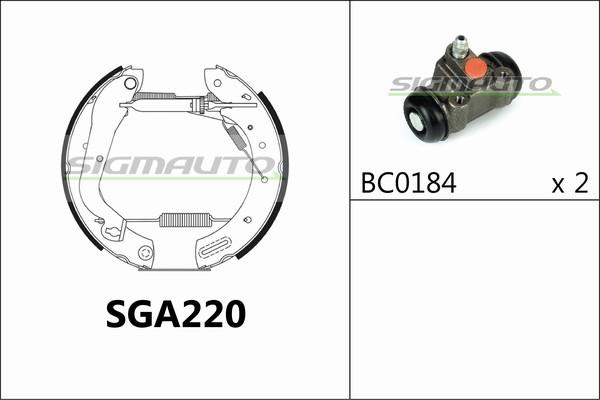 SIGMAUTO SGA220 - Əyləc Başlığı Dəsti furqanavto.az