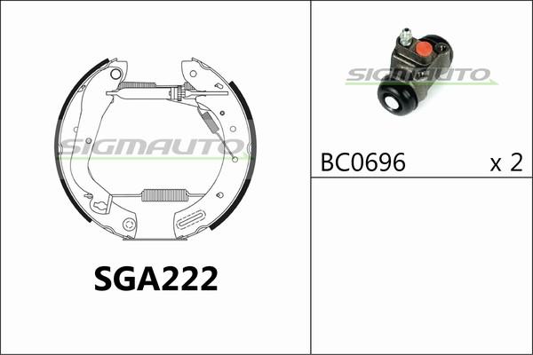 SIGMAUTO SGA222 - Əyləc Başlığı Dəsti furqanavto.az