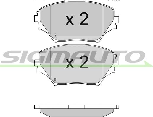 TOYOTA 04465AZ011 - Əyləc altlığı dəsti, əyləc diski furqanavto.az