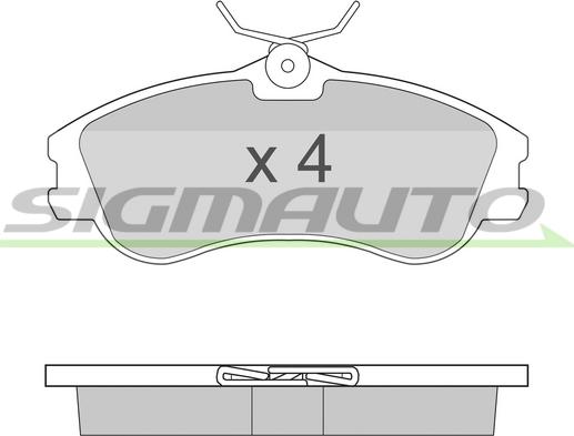 SIGMAUTO SPA921 - Əyləc altlığı dəsti, əyləc diski furqanavto.az