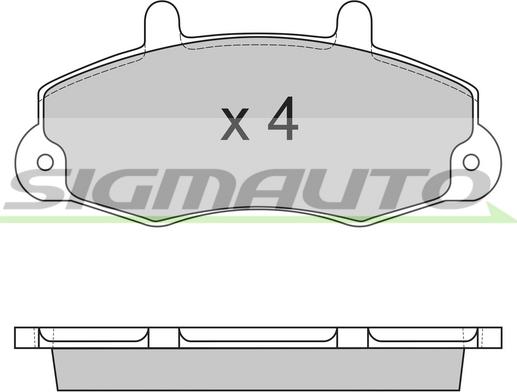 SIGMAUTO SPA525 - Əyləc altlığı dəsti, əyləc diski www.furqanavto.az