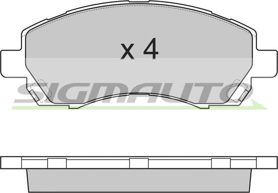 SIGMAUTO SPA820 - Əyləc altlığı dəsti, əyləc diski furqanavto.az