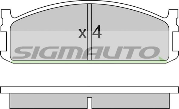 SIGMAUTO SPA321 - Əyləc altlığı dəsti, əyləc diski furqanavto.az