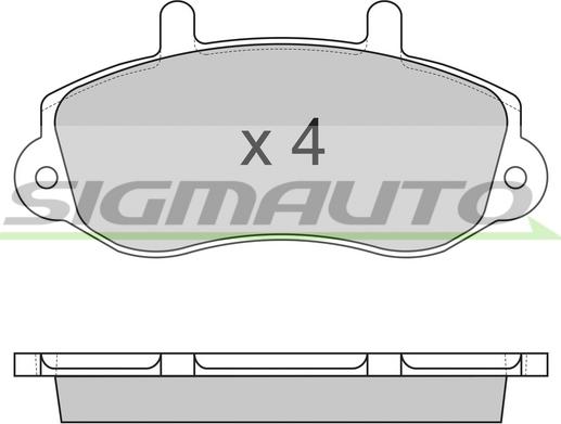 SIGMAUTO SPA767 - Əyləc altlığı dəsti, əyləc diski furqanavto.az