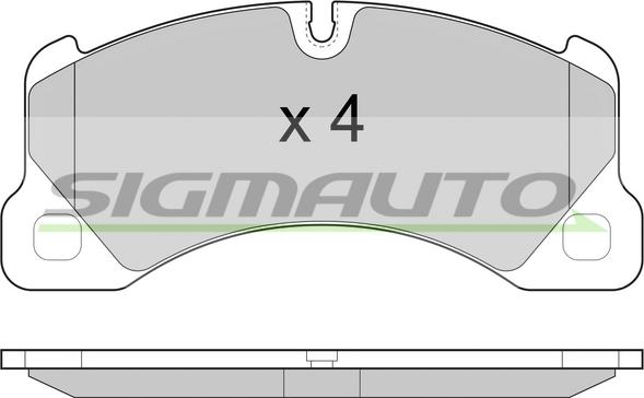 SIGMAUTO SPB457 - Əyləc altlığı dəsti, əyləc diski furqanavto.az