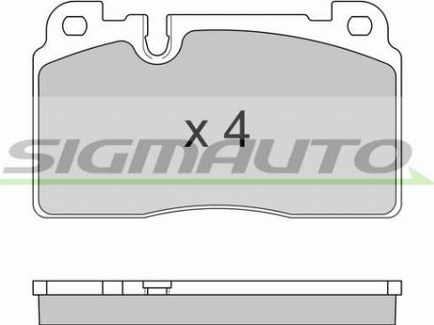 4U Autoparts 22543VV - Əyləc altlığı dəsti, əyləc diski furqanavto.az