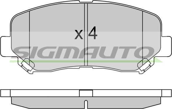 Japanparts PA348MK - Əyləc altlığı dəsti, əyləc diski furqanavto.az