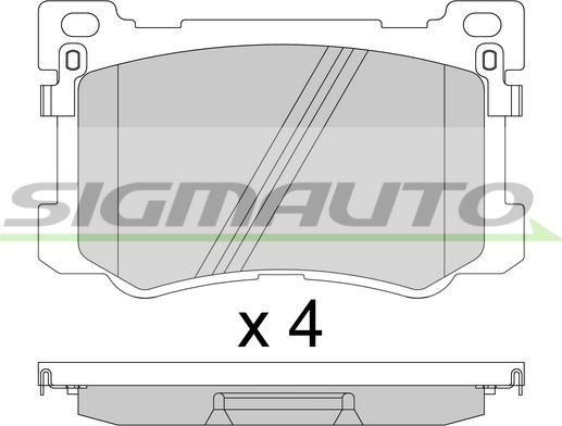 Hi-Q GP1547 - Əyləc altlığı dəsti, əyləc diski furqanavto.az