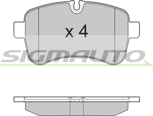 SIGMAUTO SPB315TR - Əyləc altlığı dəsti, əyləc diski furqanavto.az