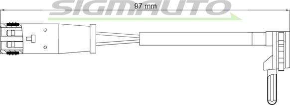 SIGMAUTO WI0945 - Xəbərdarlıq Kontakt, əyləc padinin aşınması furqanavto.az