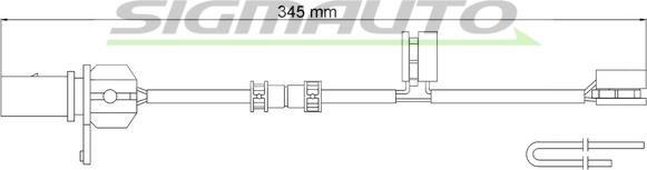 SIGMAUTO WI0968 - Xəbərdarlıq Kontakt, əyləc padinin aşınması furqanavto.az