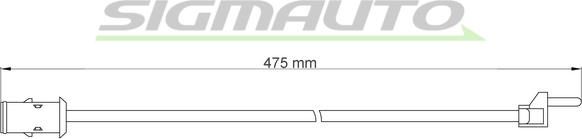 SIGMAUTO WI0903 - Xəbərdarlıq Kontakt, əyləc padinin aşınması furqanavto.az