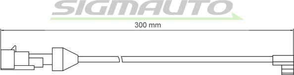 SIGMAUTO WI0902 - Xəbərdarlıq Kontakt, əyləc padinin aşınması furqanavto.az