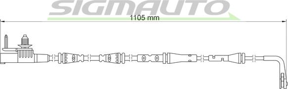 SIGMAUTO WI0931 - Xəbərdarlıq Kontakt, əyləc padinin aşınması furqanavto.az