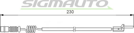 SIGMAUTO WI0596 - Xəbərdarlıq Kontakt, əyləc padinin aşınması furqanavto.az