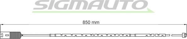 SIGMAUTO WI0593 - Xəbərdarlıq Kontakt, əyləc padinin aşınması furqanavto.az