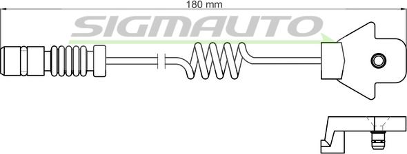 SIGMAUTO WI0507 - Xəbərdarlıq Kontakt, əyləc padinin aşınması furqanavto.az