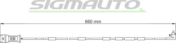 SIGMAUTO WI0518 - Xəbərdarlıq Kontakt, əyləc padinin aşınması furqanavto.az