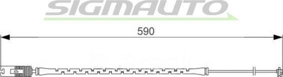 SIGMAUTO WI0586 - Xəbərdarlıq Kontakt, əyləc padinin aşınması furqanavto.az
