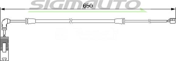 SIGMAUTO WI0587 - Xəbərdarlıq Kontakt, əyləc padinin aşınması furqanavto.az