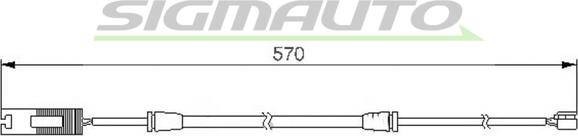 SIGMAUTO WI0530 - Xəbərdarlıq Kontakt, əyləc padinin aşınması furqanavto.az