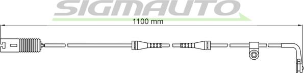 SIGMAUTO WI0578 - Xəbərdarlıq Kontakt, əyləc padinin aşınması furqanavto.az