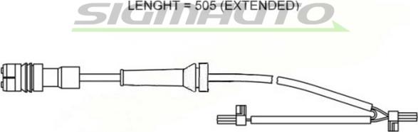 SIGMAUTO WI0577 - Xəbərdarlıq Kontakt, əyləc padinin aşınması furqanavto.az