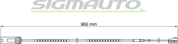 SIGMAUTO WI0699 - Xəbərdarlıq Kontakt, əyləc padinin aşınması furqanavto.az