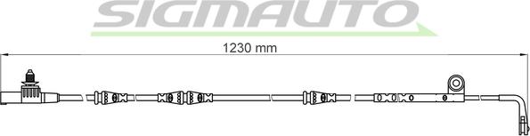 SIGMAUTO WI0643 - Xəbərdarlıq Kontakt, əyləc padinin aşınması furqanavto.az