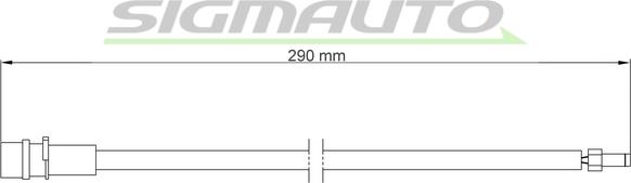 SIGMAUTO WI0656 - Xəbərdarlıq Kontakt, əyləc padinin aşınması furqanavto.az