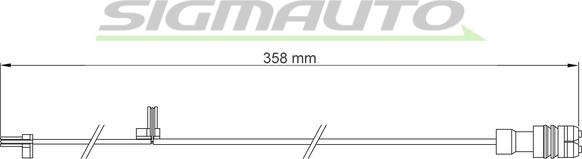 SIGMAUTO WI0657 - Xəbərdarlıq Kontakt, əyləc padinin aşınması furqanavto.az