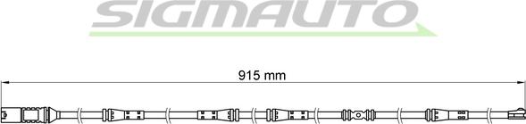 SIGMAUTO WI0685 - Xəbərdarlıq Kontakt, əyləc padinin aşınması furqanavto.az